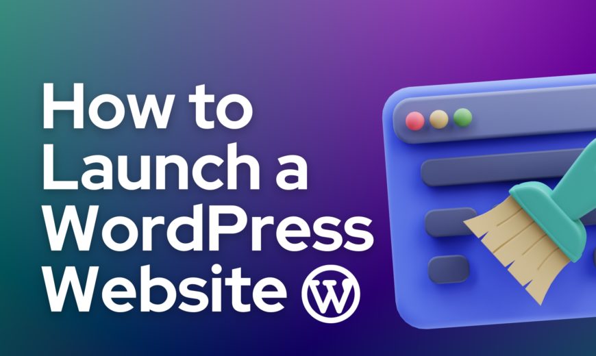 how to launch a website
